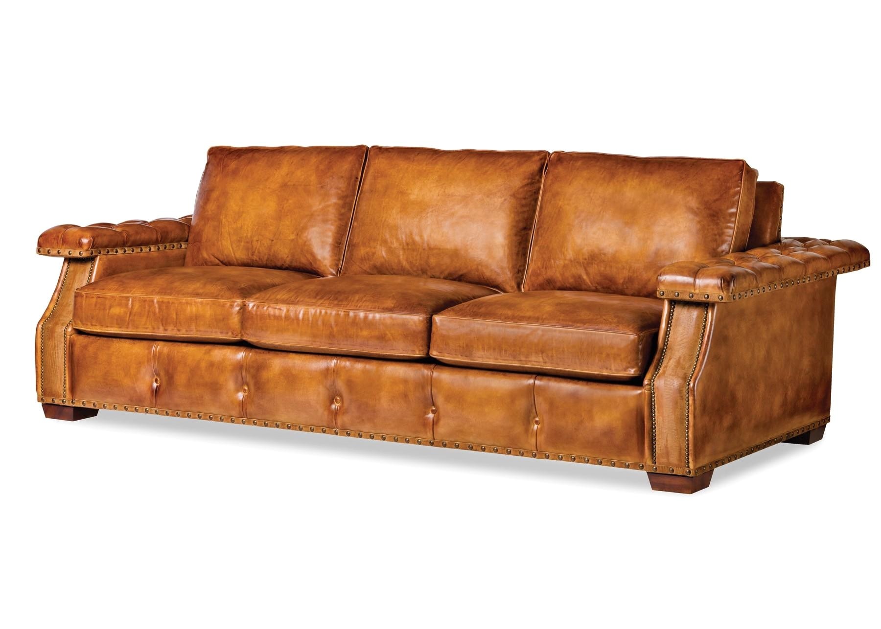 camel colored leather sofas