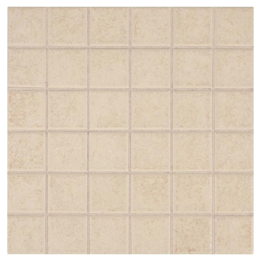 american olean sandy ridge almond ceramic uniform squares mosaic wall tile common 12