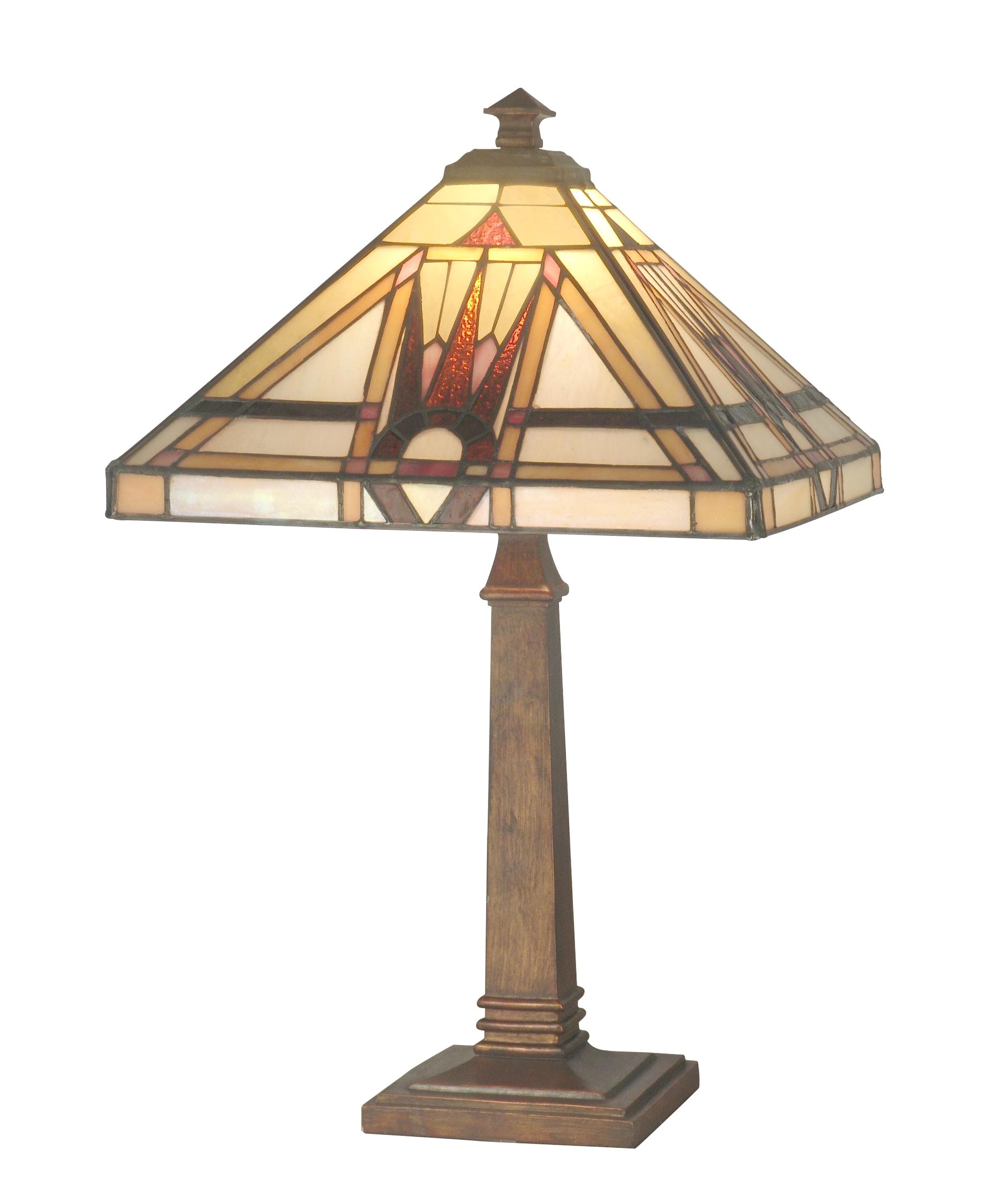 Discontinued Dale Tiffany Table Lamps Dale Tiffany Tt70733 Geo Mission 20 Inch Table Lamp