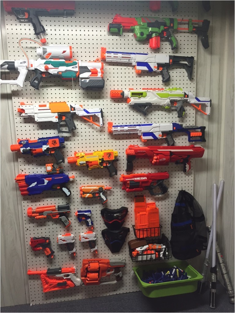 diy build nerf gun battle wall