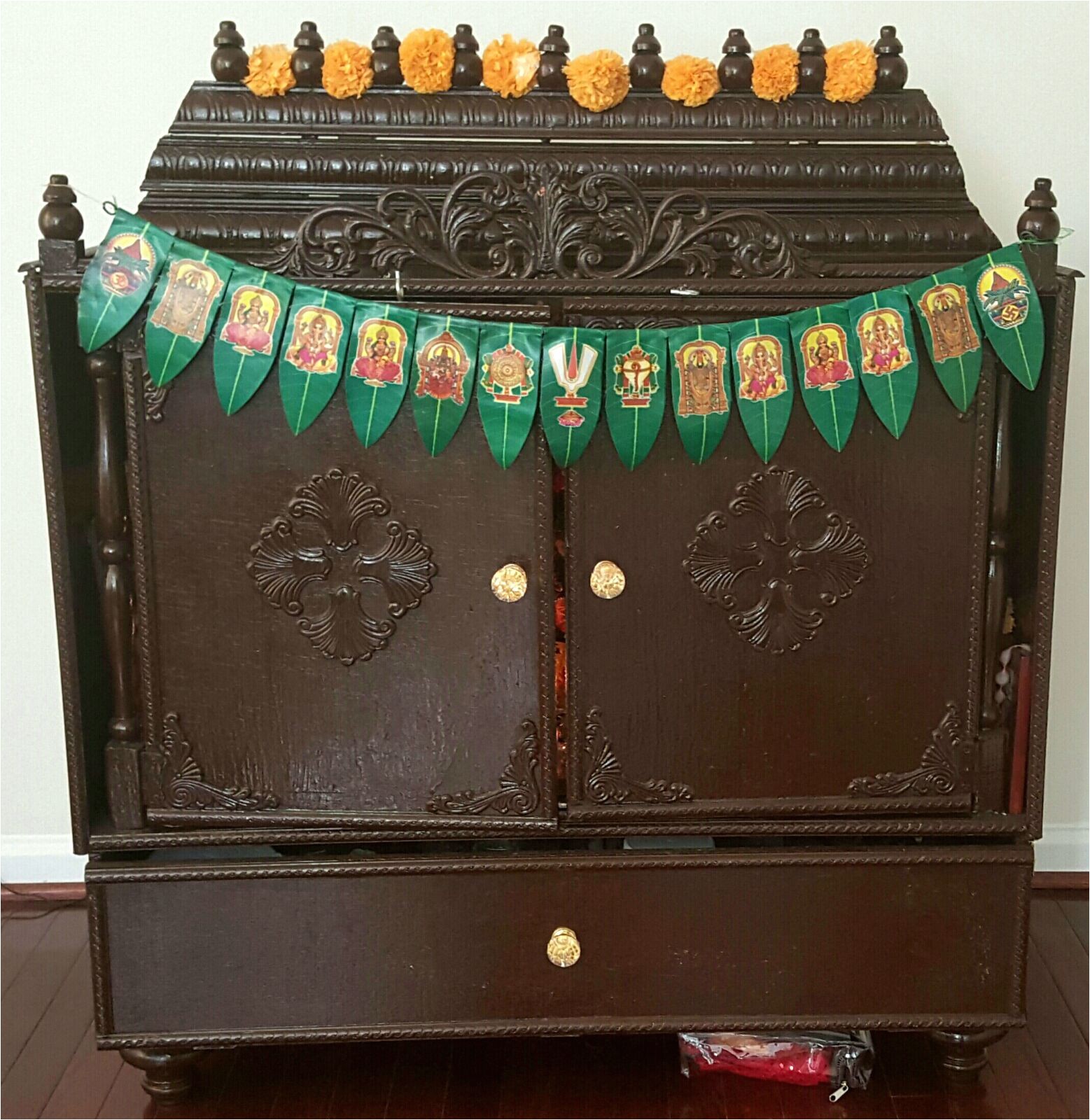 homemade pooja mandir