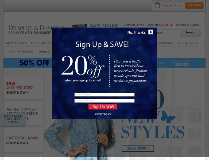 Drapers Com Closeout Closet Drapers and Damons Coupons Drapers Com Promo Codes