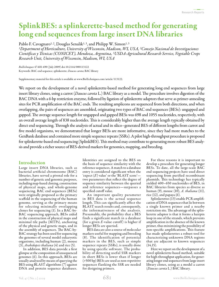 pdf splinkbes a splinkerette based method for generating long end sequences from large insert dna libraries