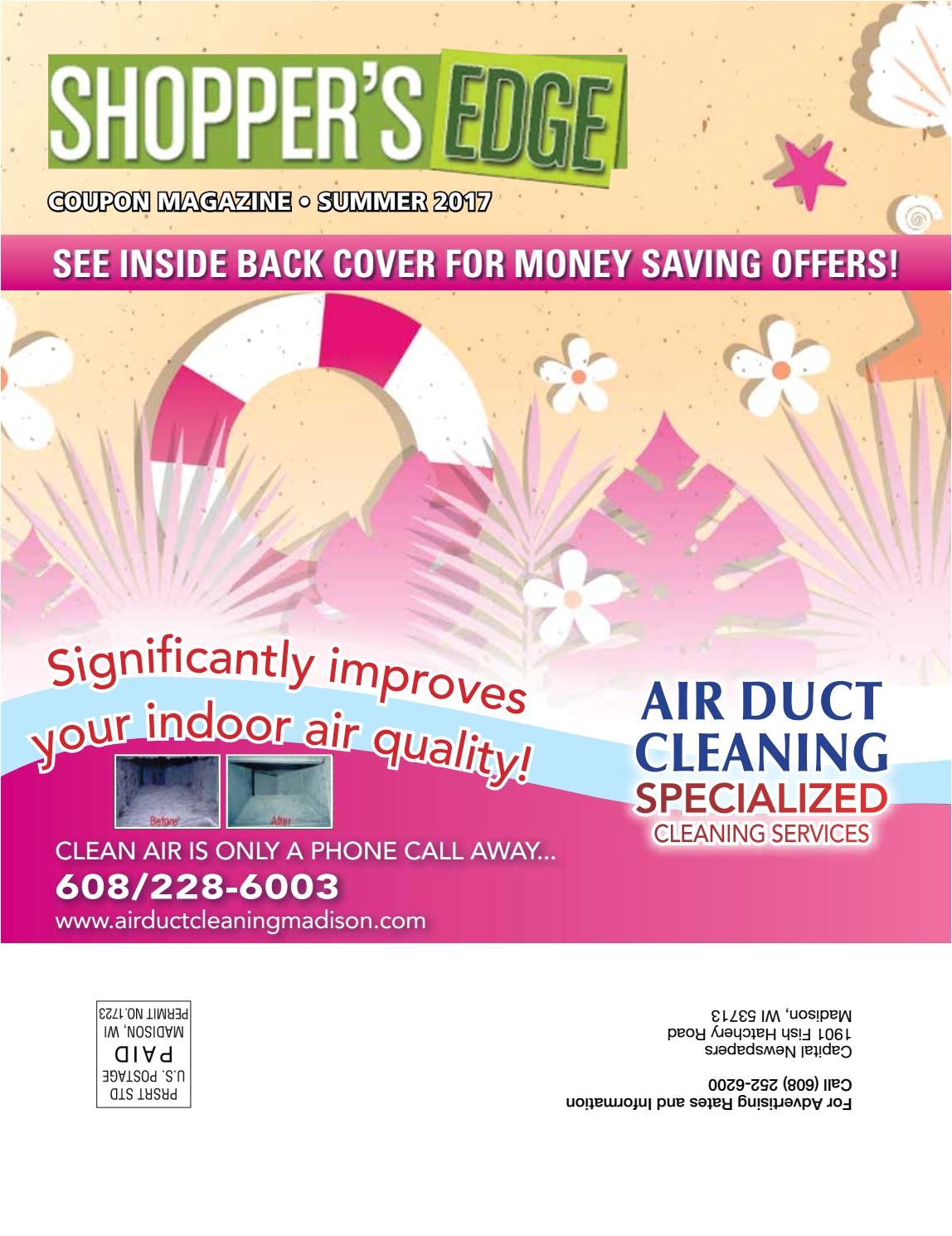Duct Cleaning Services Madison Wi Shoppers Edge Summer 2017 by Madison Com issuu