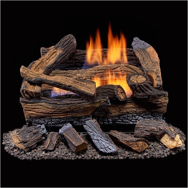 Duluth forge Ventless Gas Log Reviews Shop Duluth forge Ventless Propane Gas Log Set 18 In