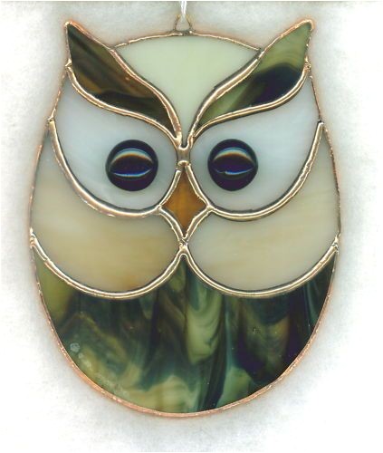 Easy Owl Stained Glass Patterns Stained Glass Owl Suncatcher Owl11 Owl Glass and Mosaics