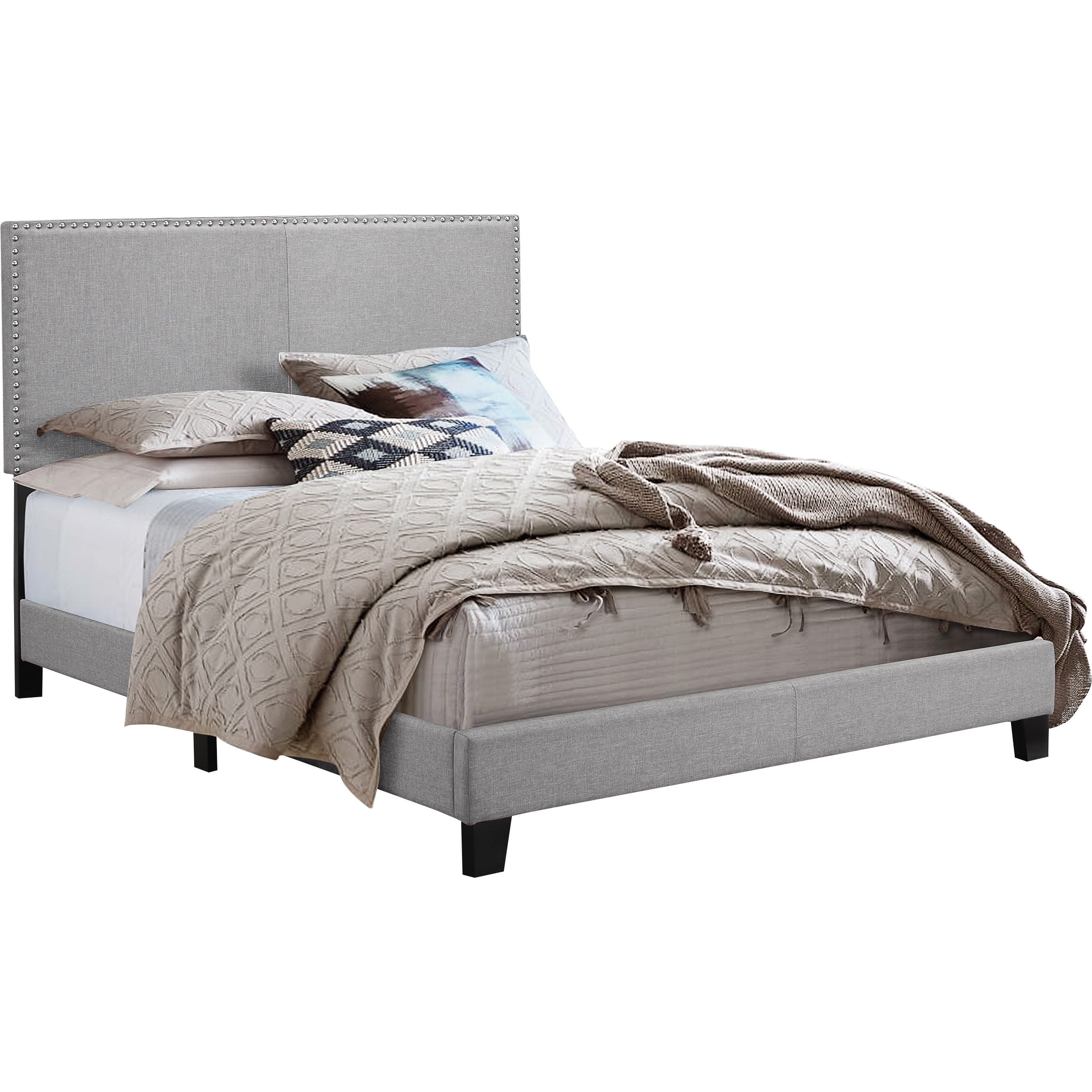 Erin Upholstered Panel Bed by Crown Mark Crown Mark Erin Upholstered Panel Bed Reviews Wayfair