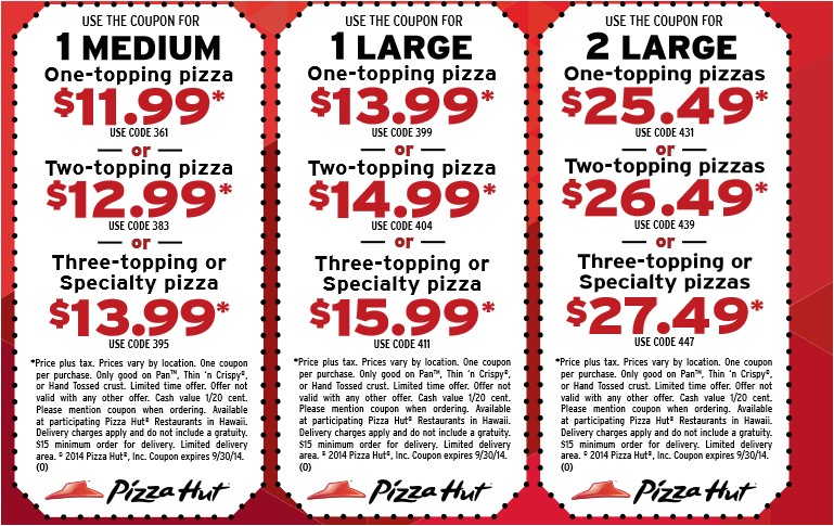 printable pizza hut coupons