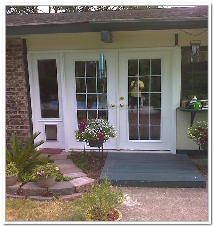 marvellous french doors with dog door