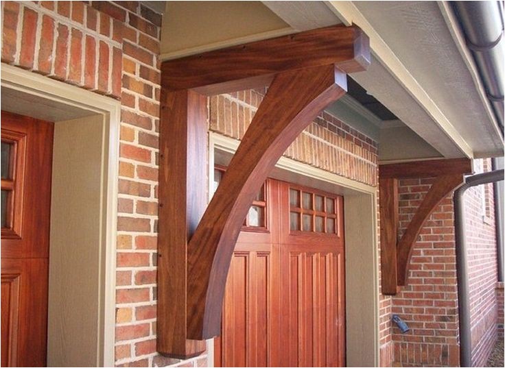 exterior wood bracket installation