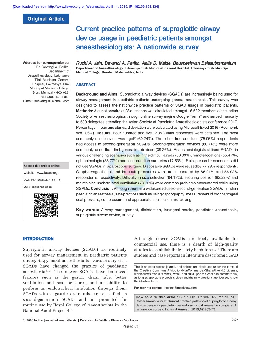 pdf comparing 3 ventilation modalities by measuring several respiratory parameters using the proseal laryngeal mask airway in children