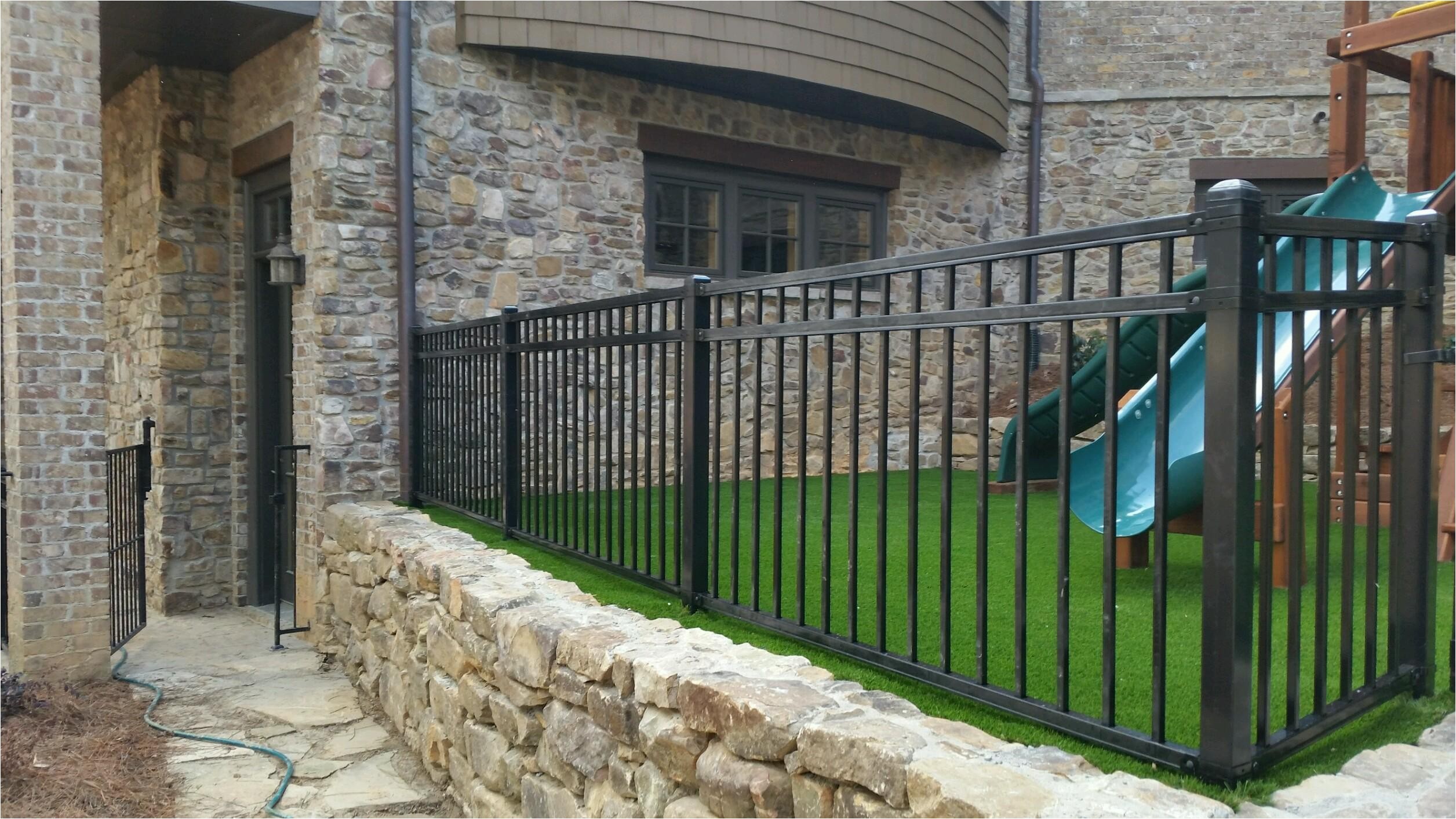 metal fence in lawrenceville buford braselton athens