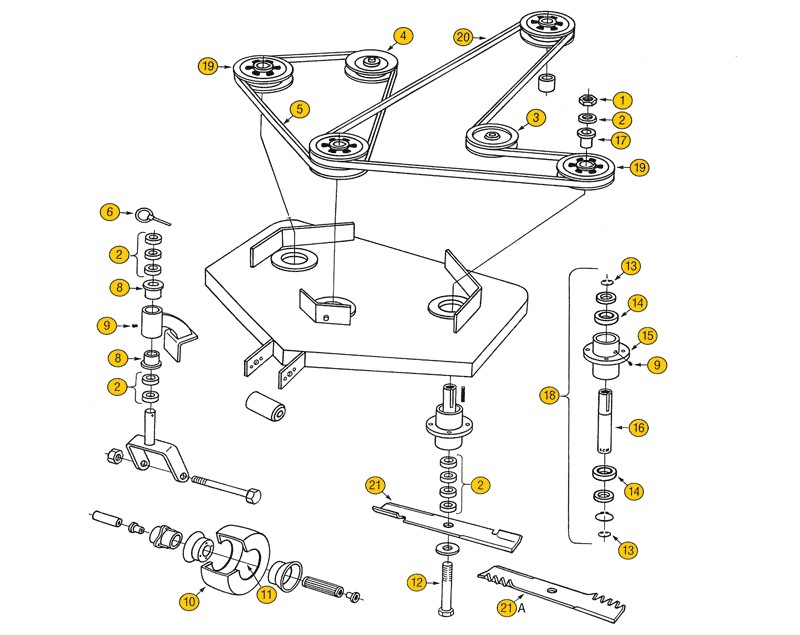 Lesco Spreader Parts Breakdown