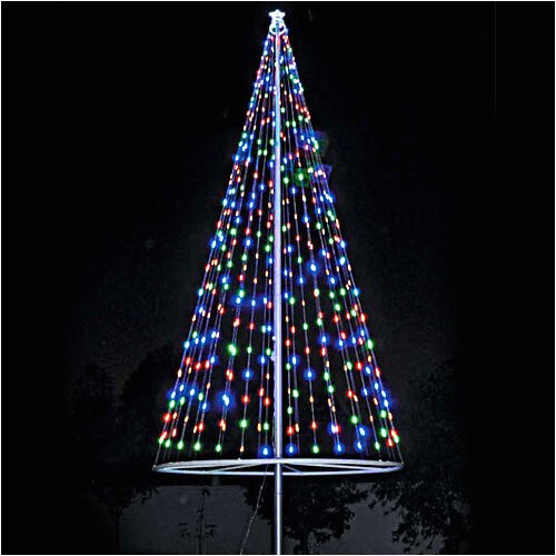 Flagpole Christmas Tree Light Kit for Telescopic Flagpoles | AdinaPorter