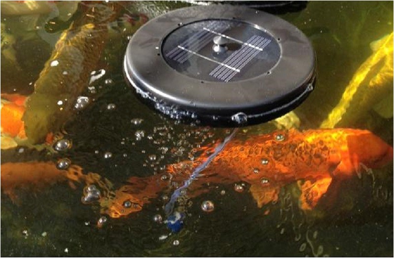 Floating solar Pond Aerator solar Powered Fish Koi Pond Water Oxygenator Pump Oxygen