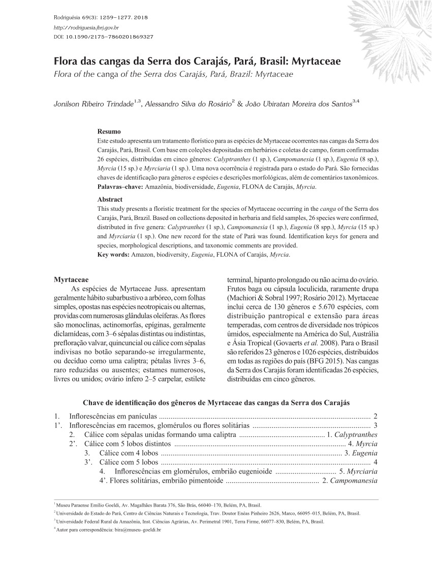 Floristerias Baratas En San Salvador Pdf A Conspectus Of Myrcia Sect Aulomyrcia Myrtaceae