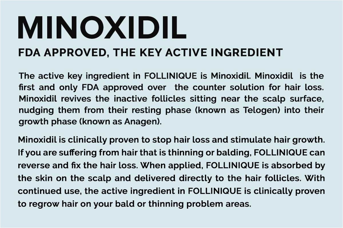 amazon com follinique hair regrowth treatment fda approved fast acting amazing clinical results in 2 months 2 minoxidil 3 bottles beauty
