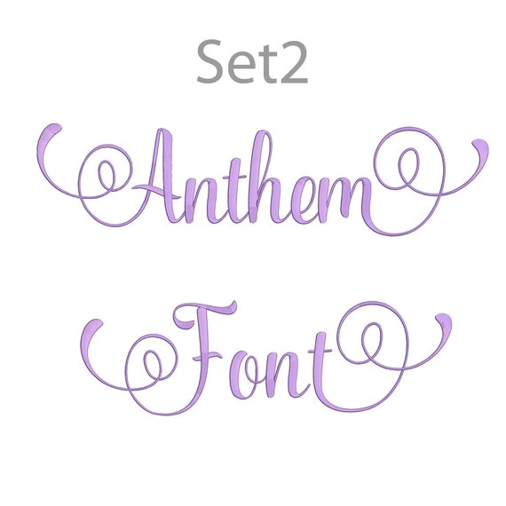 5 size anthem font embroidery fonts bx