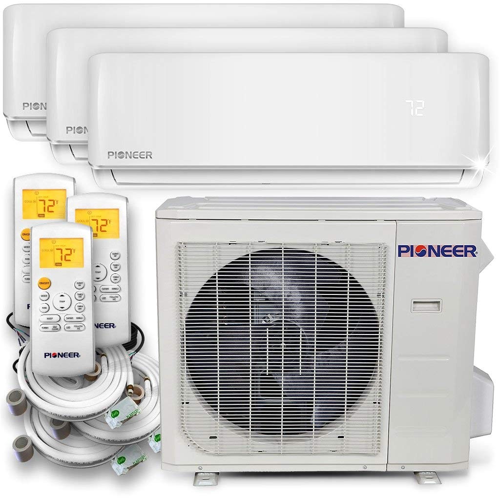 amazon com pioneer air conditioner wys030gmhi22m3 multi split system trio 3 zone home kitchen