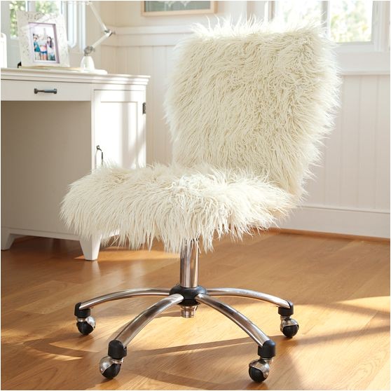 Furry Desk Chair Cover Furry Desk Chair Pottery Barn Hack