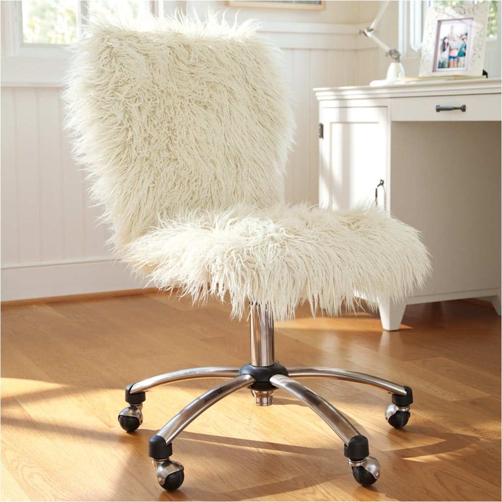 Furry Desk Chair with Arms Faux Fur Desk Chair Uk Archives Officeendtable Design