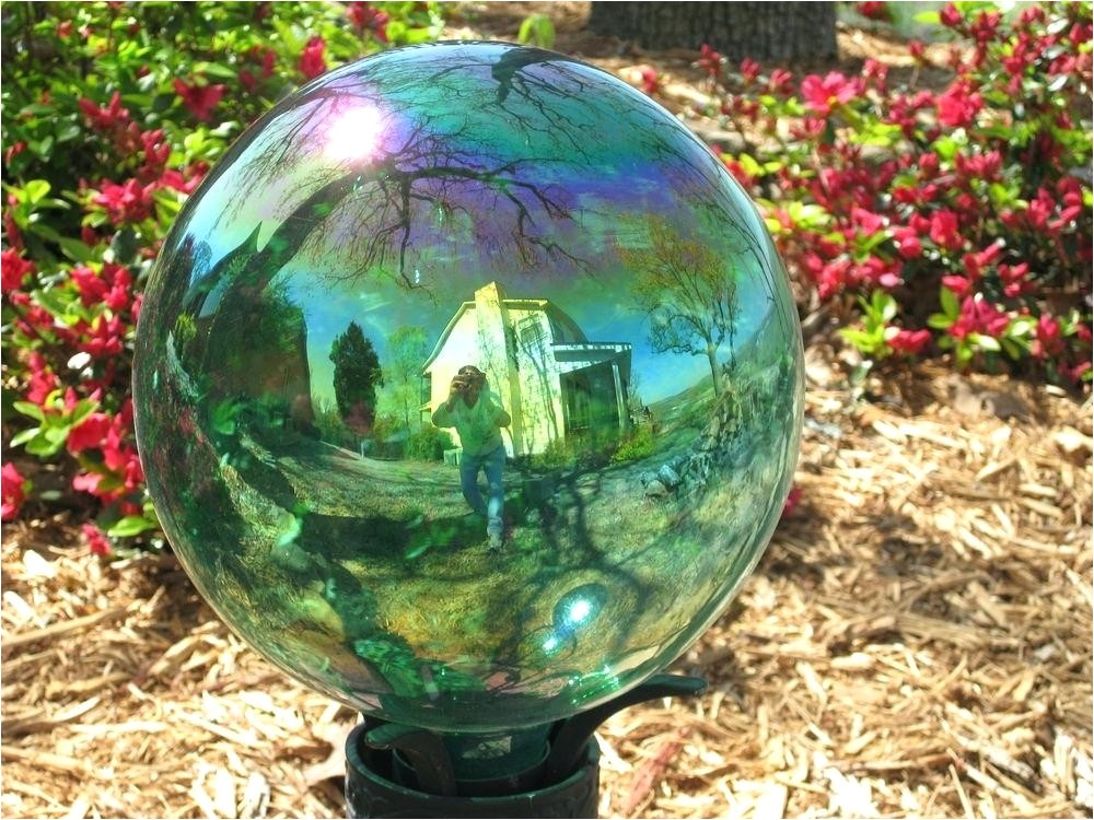 gazing ball chameleon crackled glass solar gazing ball on stand eclectic outdoor lighting jeff koons gazing ball buy