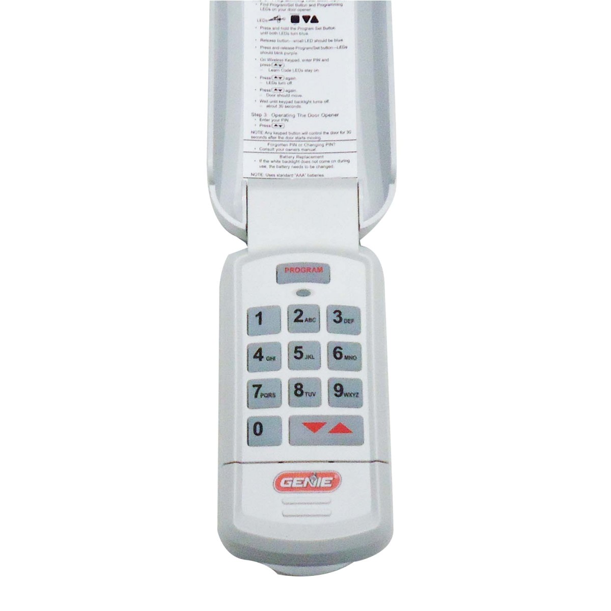 genie gk bx intellicode wireless keypad