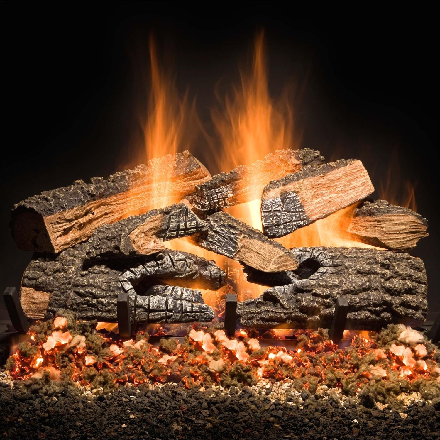 Golden Blount Gas Logs Golden Blount 24 Inch Split Bonfire Charred Vented Gas Log
