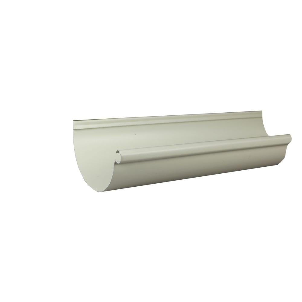 Half Round Vs K Style Gutters Spectra Metals 6 In X 10 Ft Half Round Almond Aluminum Gutter