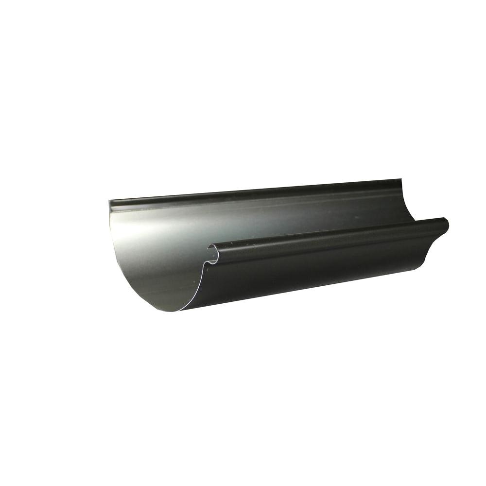 half round bronze aluminum gutter