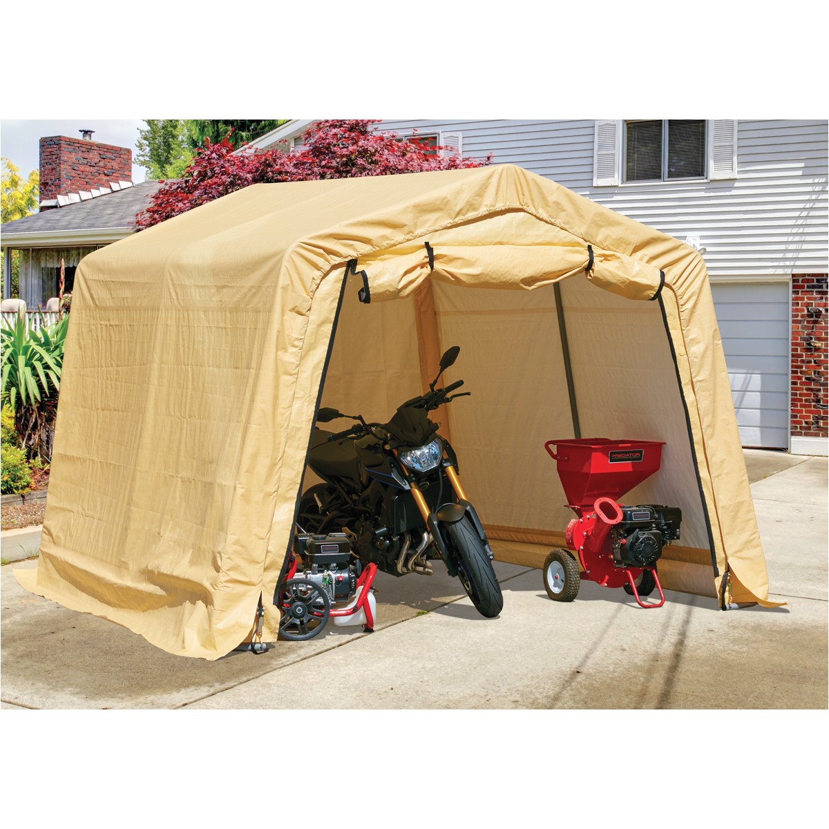 Harbor Freight Portable Garage Replacement Cover 10 Ft X 10 Ft Portable Shed