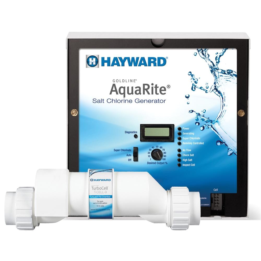 hayward aquarite 25 000 gal in ground salt water chlorinator