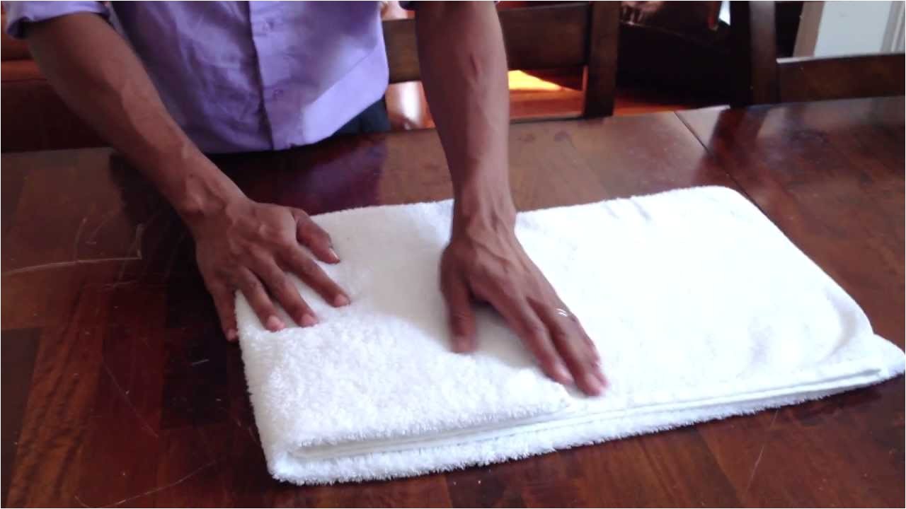 How to Fold towels Like A Hotel Fancy How to Fold A towel Like they Do at Hotels Youtube