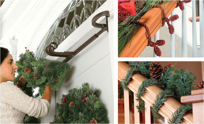 How to Hang Garland Around Front Door with Vinyl Siding How to Hang Garland Improvements Blog