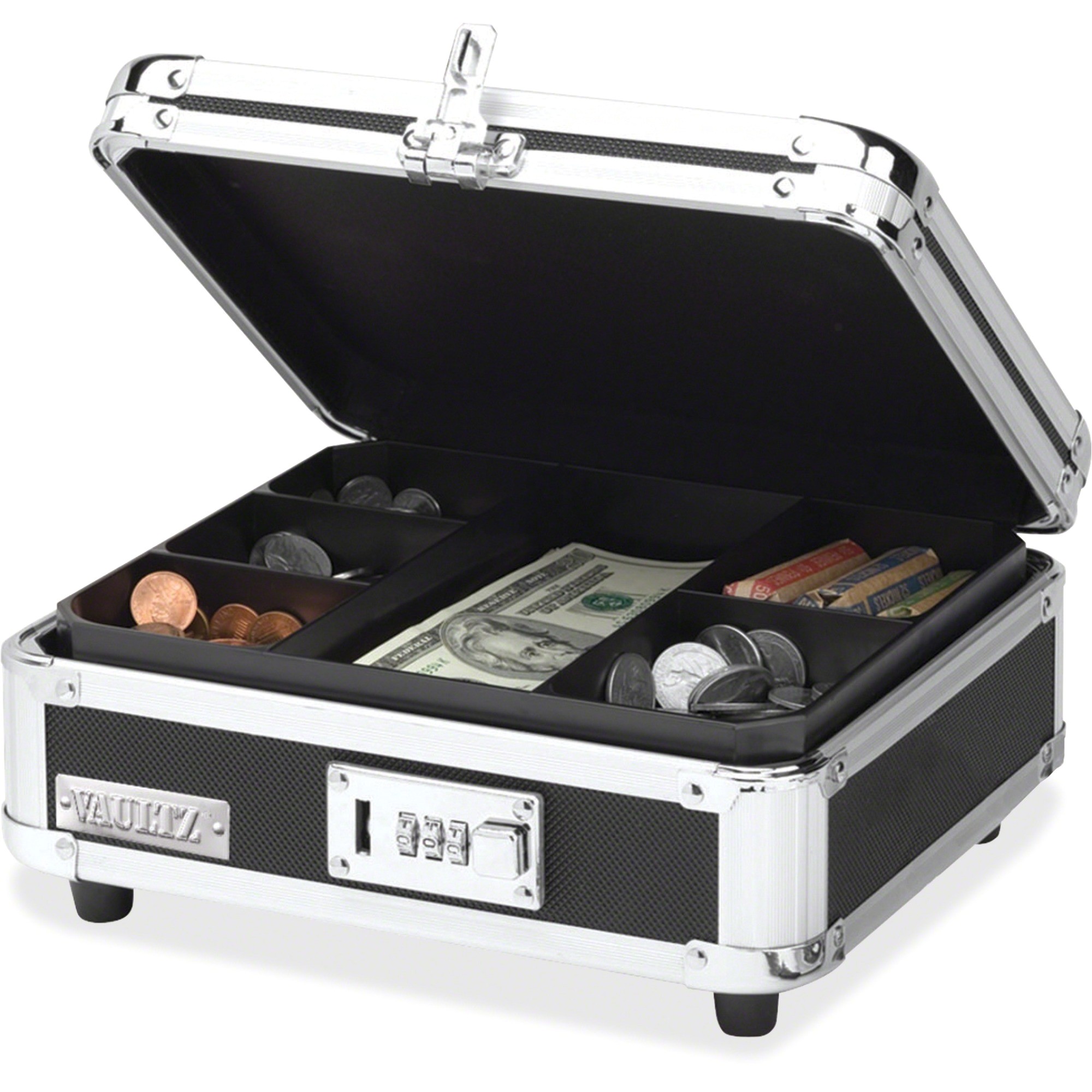 vaultz combination lock cash box