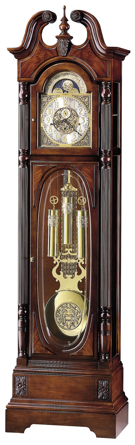 triple chime traditional cherry grandfather clock howardmiller 610948