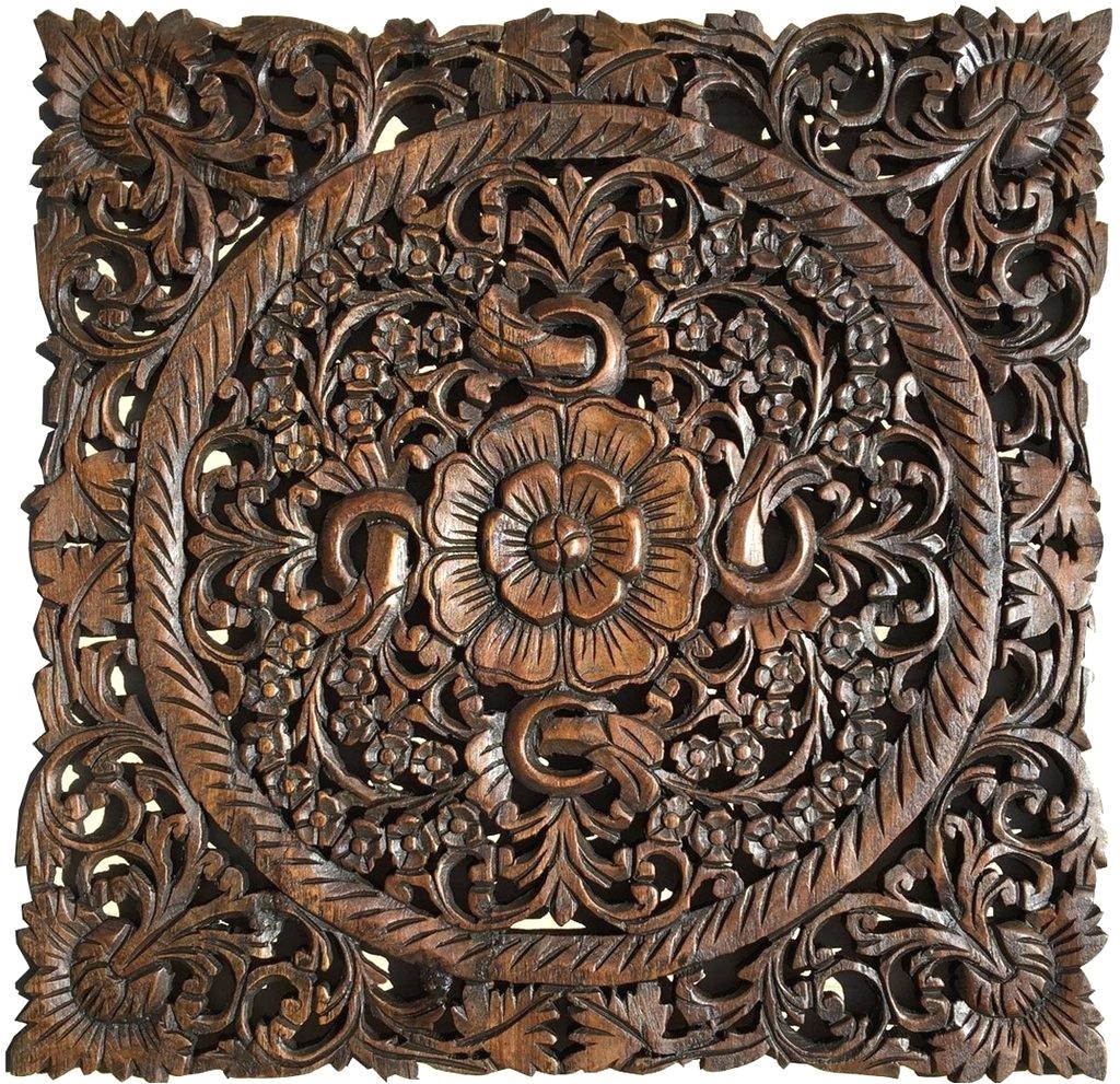 Indian Wood Carved Wall Art Uk 20 top Tree Of Life Wood Carving Wall Art Wall Art Ideas