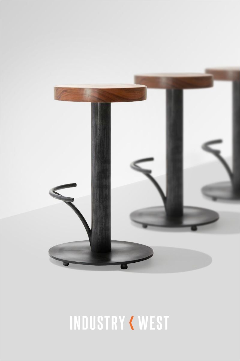 Industry West Slab Bar Stool An Exclusive Design for Industry West Slab Bar Stool is