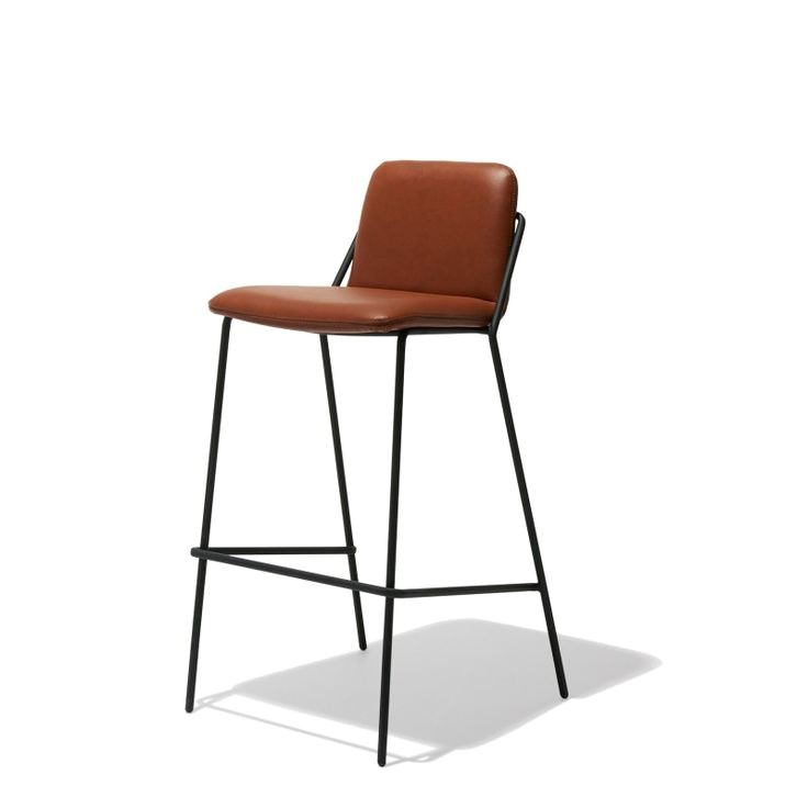 Industry West Sling Bar Stool Industry West Sling Bar Stool Leather Fiction