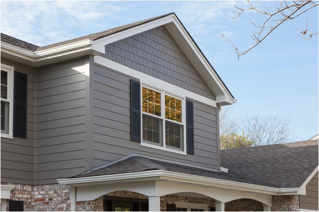 timeless beauty with aged pewter james hardie siding traditional exterior chicago