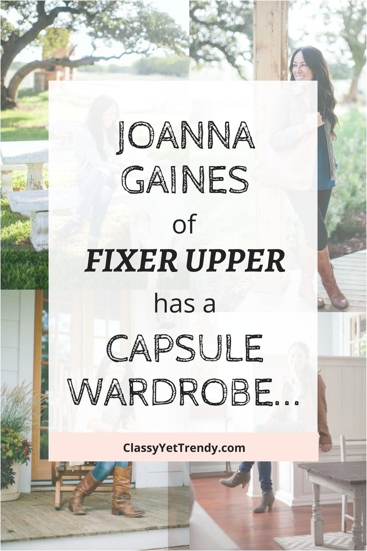 joanna gaines of fixer upper had a capsule wardrobe
