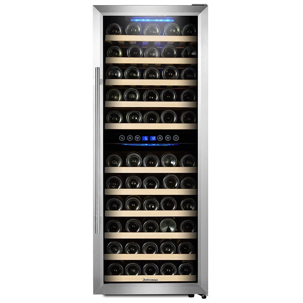 Kalamera 73 Bottle Wine Cooler Reviews Kalamera 73 Bottle Dual Zone Freestanding Wine