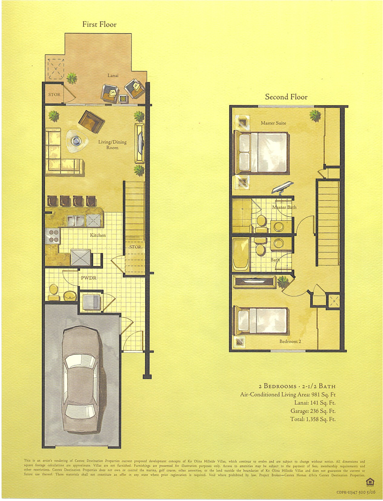 Ko Olina Hillside Villas Floor Plan AdinaPorter