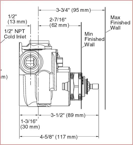 Kohler Shower Valve Rough In Depth Kohler K 2972 Shower Valve Install Doityourself Com