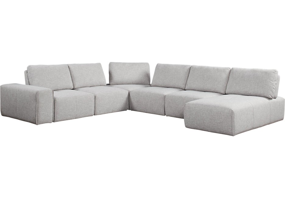 Laney Park 7 Pc Sectional Laney Park Gray 7 Pc Sectional Living Room Sets Gray