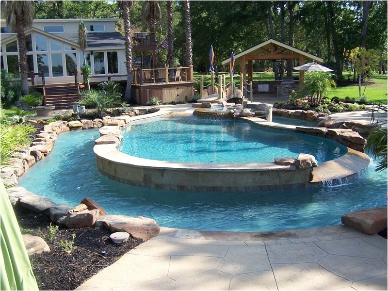 Lazy River Pool Kits A Pool and A Lazy River Custom Inground Pool Built In