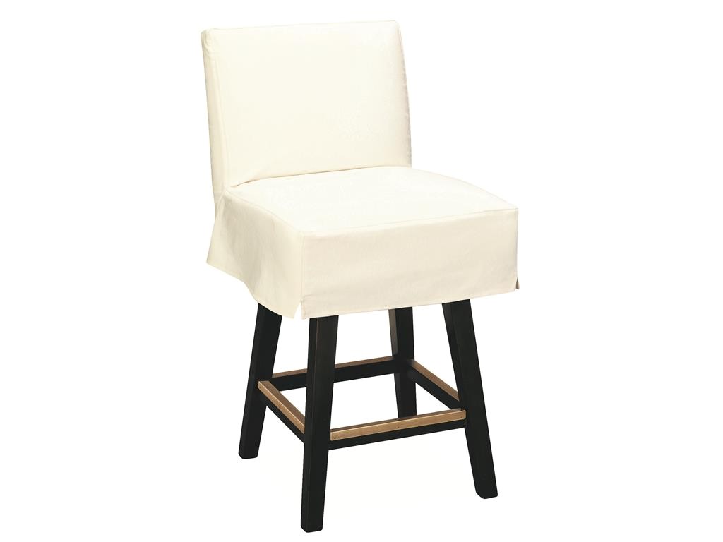 Lee Industries Swivel Bar Stools Lee Industries Bar and Game Room Slipcovered Swivel