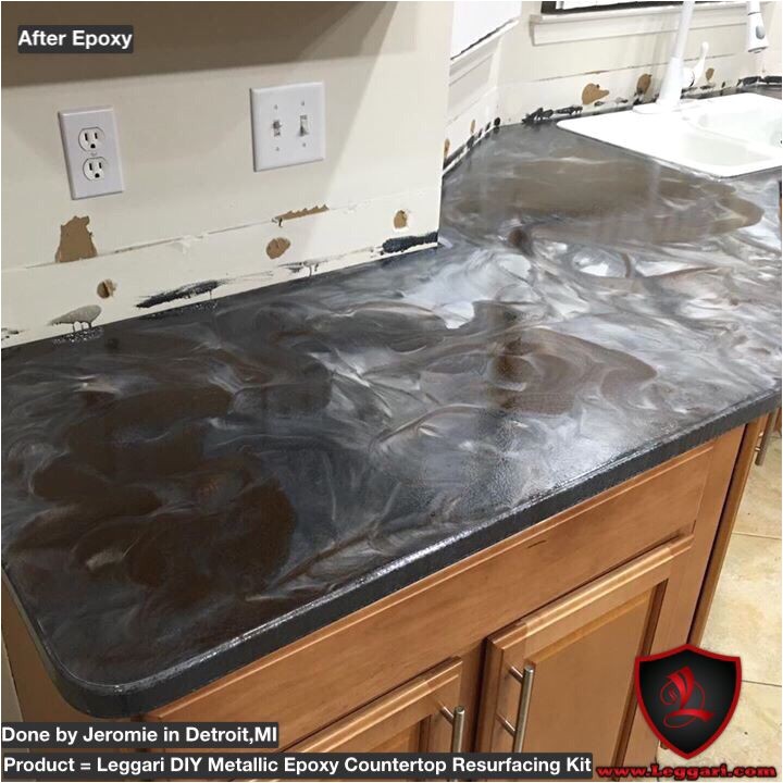 leggari products diy metallic epoxy countertop res