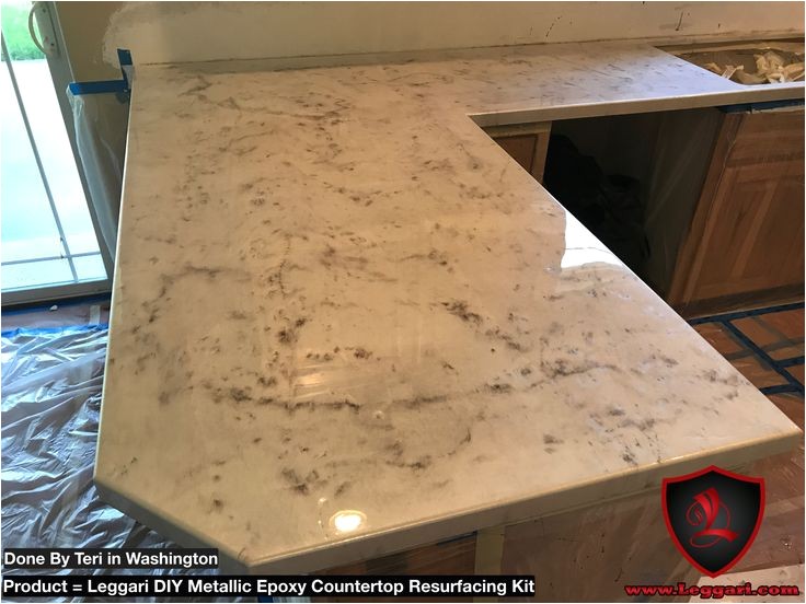 diy metallic epoxy countertop resurfacing kits leg