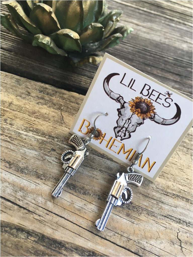 Lil Bees Bohemian Boutique Western Revolver Earrings Lil Bee 39 S Bohemian